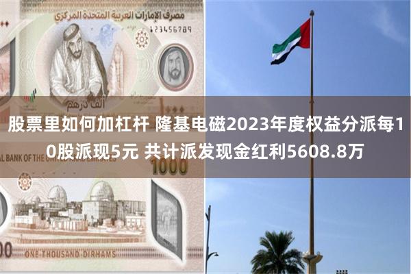 股票里如何加杠杆 隆基电磁2023年度权益分派每10股派现5元 共计派发现金红利5608.8万